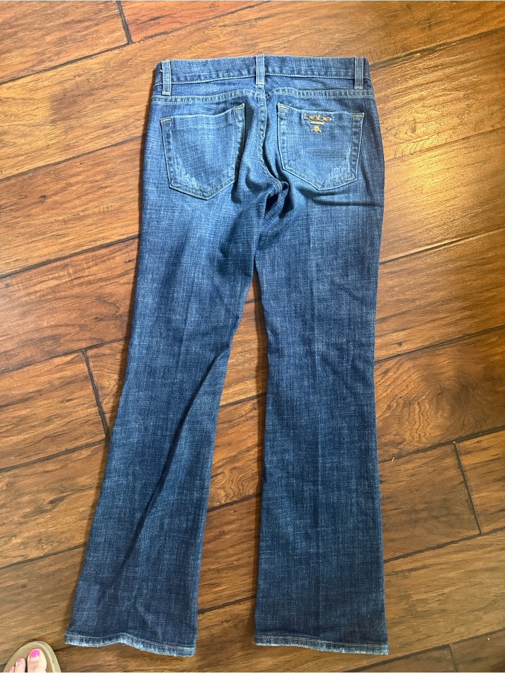 Vintage Y2K Bebe Premium Denim Low Rise Flare Jeans Size 25 Made in USA - Picture 10 of 14